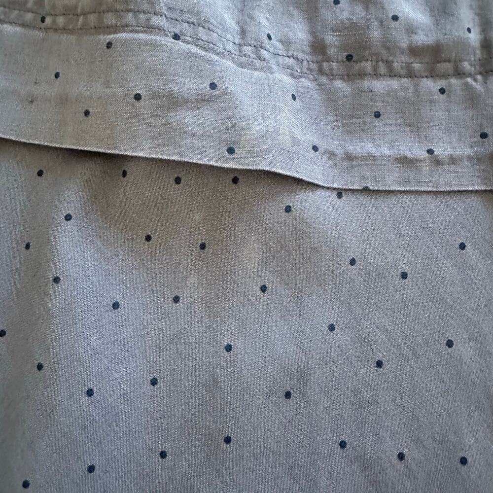 Gudrun Sjödén Polka Dot Organic Earthy Linen Cotton Tunic Sleeveless Dress Sz M - Picture 5 of 14